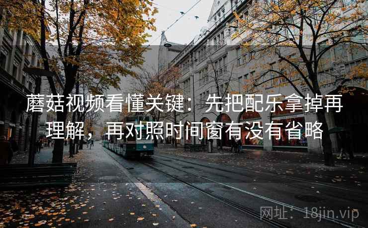 蘑菇视频看懂关键：先把配乐拿掉再理解，再对照时间窗有没有省略