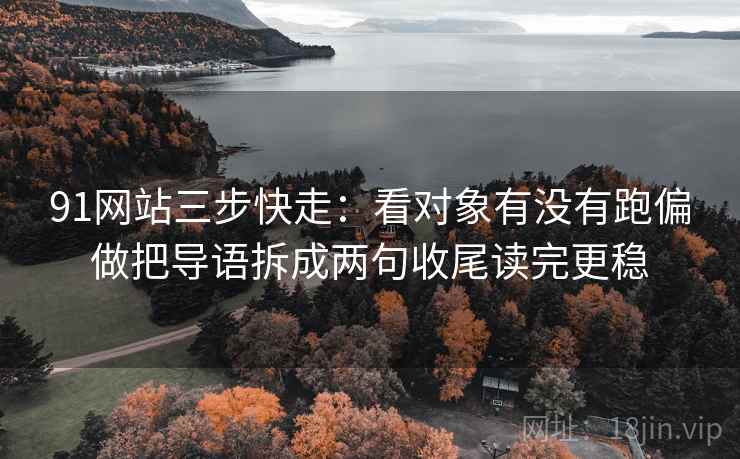 91网站三步快走：看对象有没有跑偏做把导语拆成两句收尾读完更稳