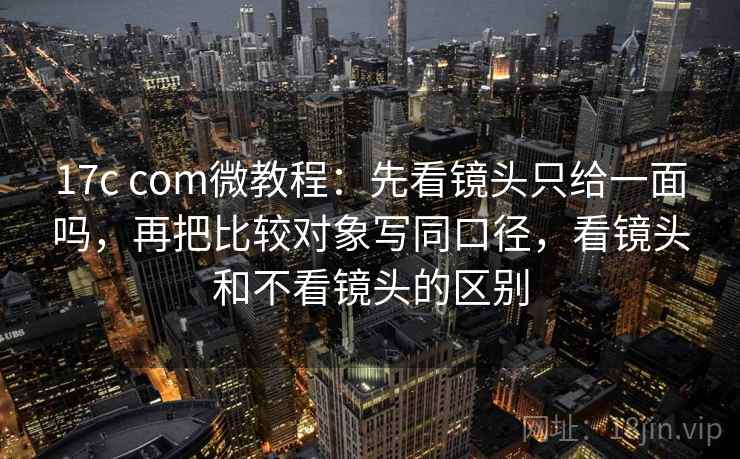 17c com微教程：先看镜头只给一面吗，再把比较对象写同口径，看镜头和不看镜头的区别
